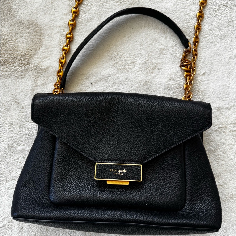 Kate Spade Black Leather Shoulder Bag